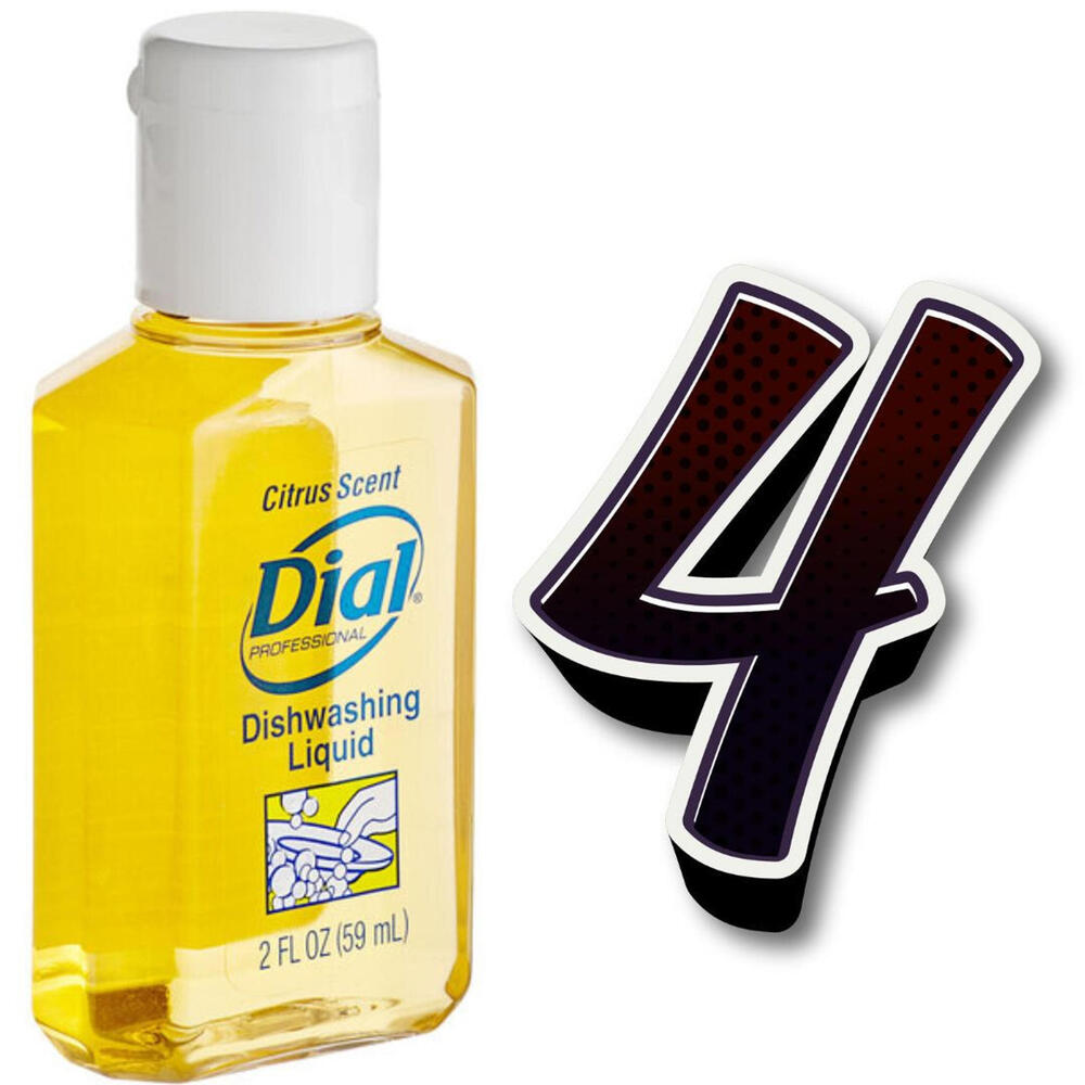 Dial Professional 2 oz. Citrus Scented Liquid Dish Soap - 4 Units DIA3295